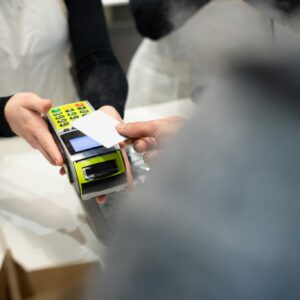 A Customer Paying Using a Credit Card